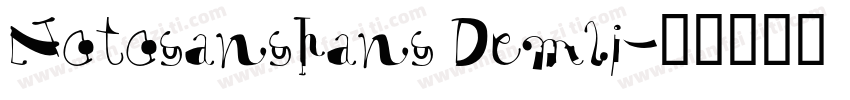 Notosanshans Demli字体转换